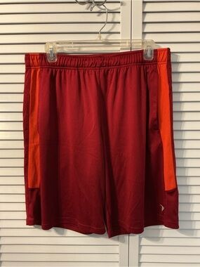 Old Navy Men's Maroon Shorts with Orange Side Panels